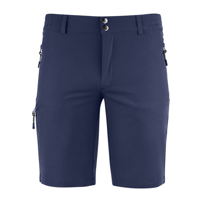 Dark Navy - Front - Clique Unisex Adult Bend Stretch Cargo Shorts