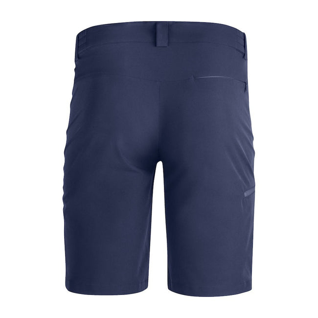 Dark Navy - Back - Clique Unisex Adult Bend Stretch Cargo Shorts