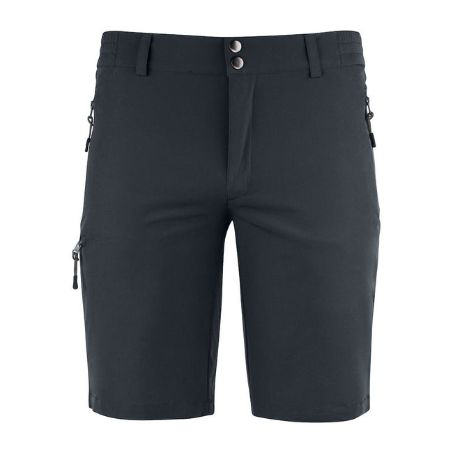 Black - Front - Clique Unisex Adult Bend Stretch Cargo Shorts