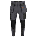 Grey - Front - Projob Mens Stretch Trousers
