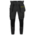 Black - Front - Projob Mens Stretch Trousers