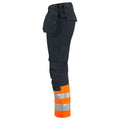Orange-Black - Lifestyle - Projob Mens High-Vis Trousers