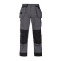 Grey - Front - Projob Mens Pro Gen Cargo Trousers