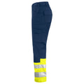 Yellow-Navy - Lifestyle - Projob Mens High-Vis Cargo Trousers