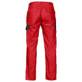 Red - Back - Projob Mens Cargo Trousers