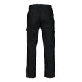 Black - Back - Projob Mens Cargo Trousers