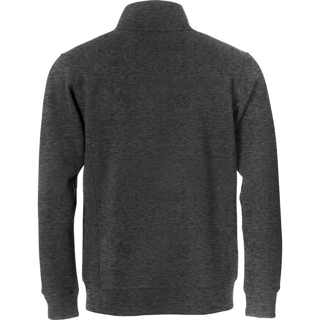 Anthracite - Back - Clique Mens Classic Melange Zipped Cardigan