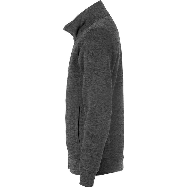 Anthracite - Lifestyle - Clique Mens Classic Melange Zipped Cardigan