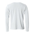 Grey Melange - Side - Clique Mens Melange Long-Sleeved T-Shirt
