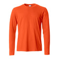 Blood Orange - Front - Clique Mens Melange Long-Sleeved T-Shirt