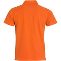Blood Orange - Back - Clique Mens Basic Polo Shirt