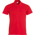 Red - Front - Clique Mens Basic Polo Shirt