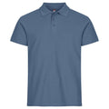 Steel Blue - Front - Clique Mens Basic Polo Shirt