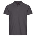 Metal Grey - Front - Clique Mens Basic Polo Shirt