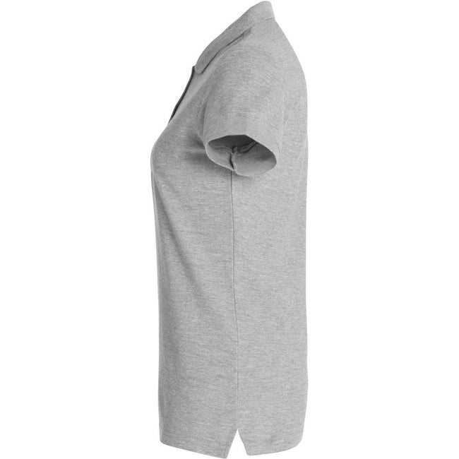 Grey - Lifestyle - Clique Womens-Ladies Melange Polo Shirt