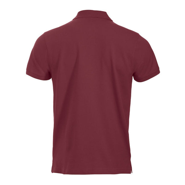 Burgundy - Back - Clique Mens Classic Lincoln Polo Shirt