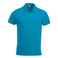 Turquoise - Front - Clique Mens Classic Lincoln Polo Shirt