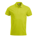 Visibility Green - Front - Clique Mens Classic Lincoln Polo Shirt