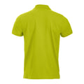 Visibility Green - Back - Clique Mens Classic Lincoln Polo Shirt