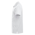 White - Side - Clique Mens Classic Lincoln Polo Shirt