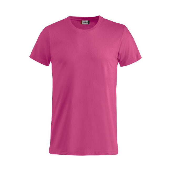 Bright Cerise - Front - Clique Mens Basic T-Shirt