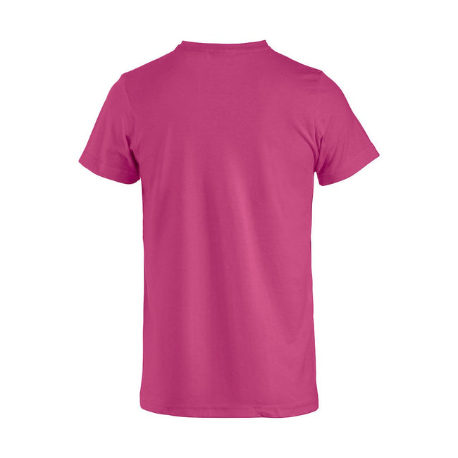 Bright Cerise - Back - Clique Mens Basic T-Shirt