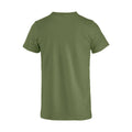 Army Green - Back - Clique Mens Basic T-Shirt