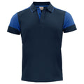 Cobalt Blue-Navy - Front - Printer Mens Prime Contrast Polo Shirt