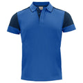 Navy-Cobalt Blue - Front - Printer Mens Prime Contrast Polo Shirt