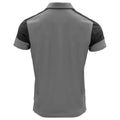 Anthracite-Black - Back - Printer Mens Prime Contrast Polo Shirt