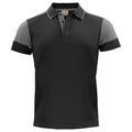 Black-Anthracite - Front - Printer Mens Prime Contrast Polo Shirt
