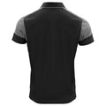 Black-Anthracite - Back - Printer Mens Prime Contrast Polo Shirt