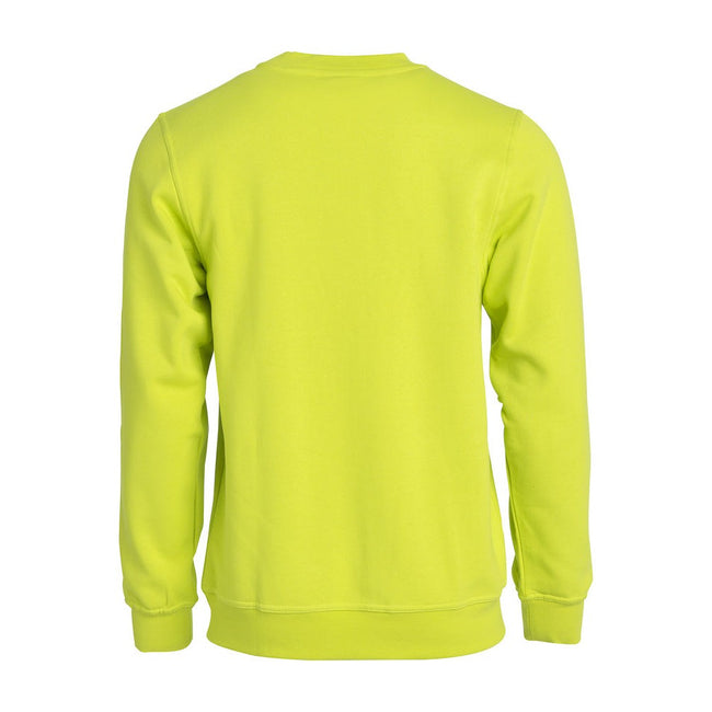 Visibility Green - Back - Clique Unisex Adult Plain Sweatshirt