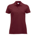 Burgundy - Front - Clique Womens-Ladies Marion Polo Shirt