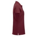 Burgundy - Side - Clique Womens-Ladies Marion Polo Shirt