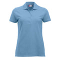 Light Blue - Front - Clique Womens-Ladies Marion Polo Shirt