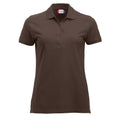 Dark Mocha - Front - Clique Womens-Ladies Marion Polo Shirt