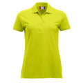 Visibility Green - Front - Clique Womens-Ladies Marion Polo Shirt