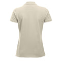 Light Khaki - Back - Clique Womens-Ladies Marion Polo Shirt