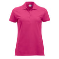 Bright Cerise - Front - Clique Womens-Ladies Marion Polo Shirt