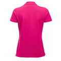 Bright Cerise - Back - Clique Womens-Ladies Marion Polo Shirt