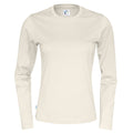 Off White - Front - Cottover Womens-Ladies Long-Sleeved T-Shirt