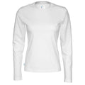 White - Front - Cottover Womens-Ladies Long-Sleeved T-Shirt