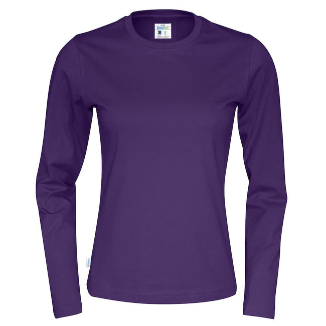 Purple - Front - Cottover Womens-Ladies Long-Sleeved T-Shirt