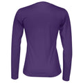 Purple - Back - Cottover Womens-Ladies Long-Sleeved T-Shirt