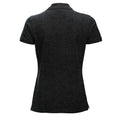 Anthracite - Back - Clique Womens-Ladies Classic Marion Melange Polo Shirt