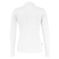 White - Back - Cottover Womens-Ladies Pique Long-Sleeved Polo Shirt