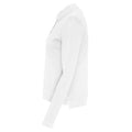 White - Lifestyle - Cottover Womens-Ladies Pique Long-Sleeved Polo Shirt