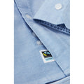 Light Blue - Side - Cottover Mens Oxford Slim Formal Shirt