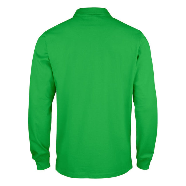 Apple Green - Back - Clique Mens Classic Lincoln Long-Sleeved Polo Shirt